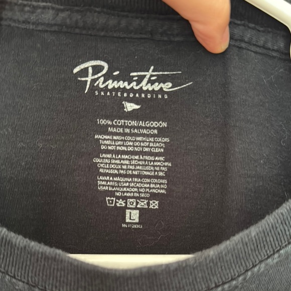 Primitive Charcoal Skateboarding Shirt - Picture 2 of 3